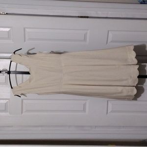 Sigrid Olsen Linen Blend Scalloped Dress XS  NWT